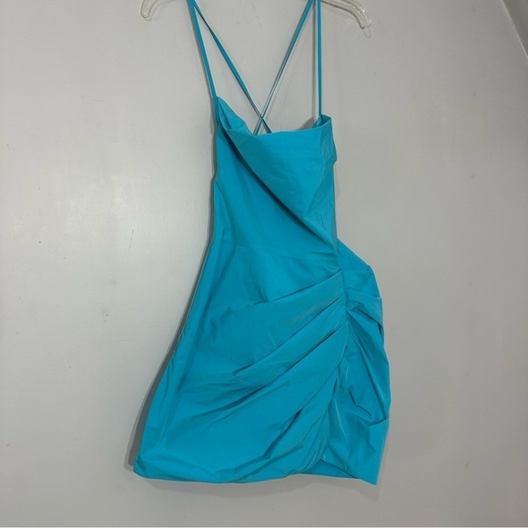 NWT AMANDA UPRICHARD Jasalina Romper - Marina Turquoise Blue Party Summer Beach - Picture 5 of 7